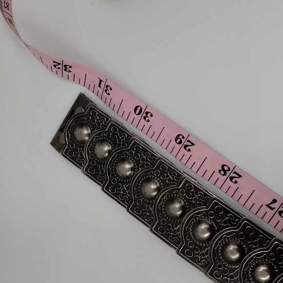 Turquoise and Black Women\'s Belt with Silver Details main image 4